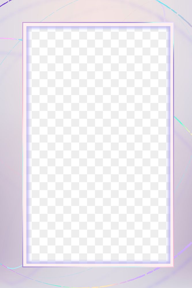 Pastel purple png frame transparent background