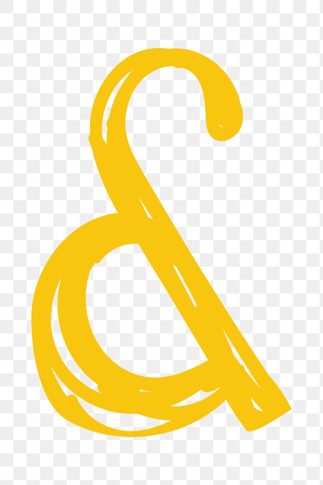 Ampersand symbols png hand drawn doodle font calligraphy