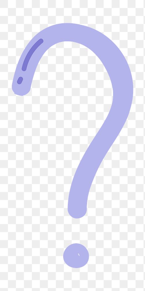 ? Question mark png doodle typography 