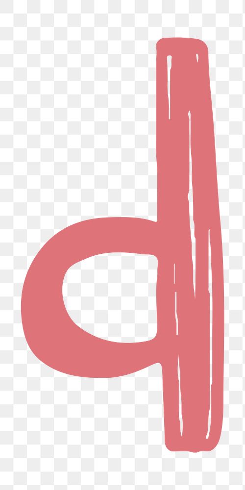 D letter png doodle typography font