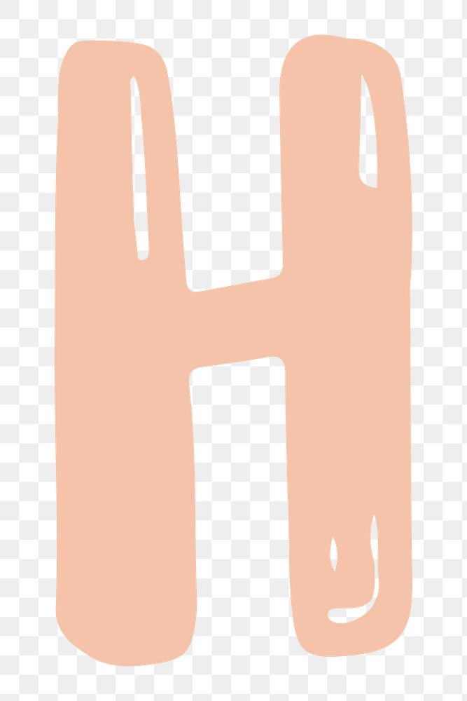 H letter png doodle alphabet | Free PNG Sticker - rawpixel