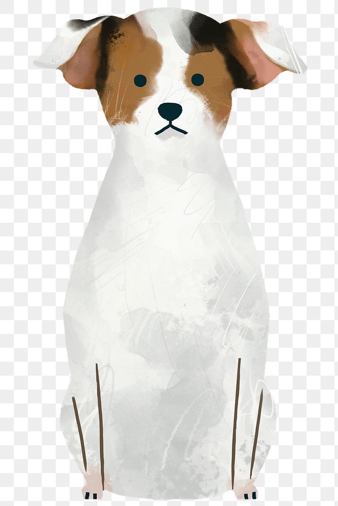 Jack Russell Terrier painting transaparent png