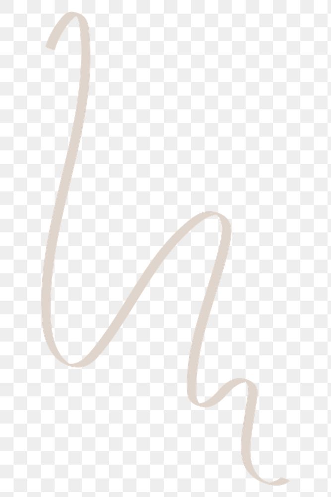 Cursive doodle line file in gray