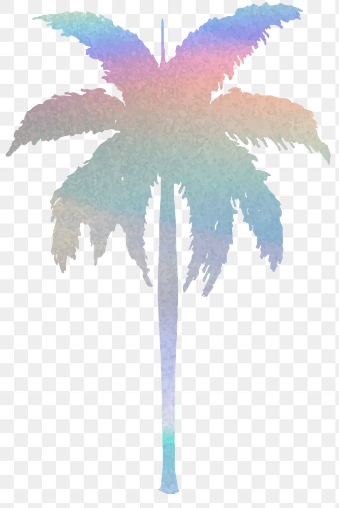 Png gradient tree design element Palm tree