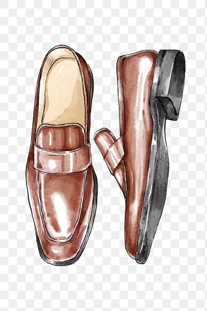 Men's png dress shoes fashion sticker