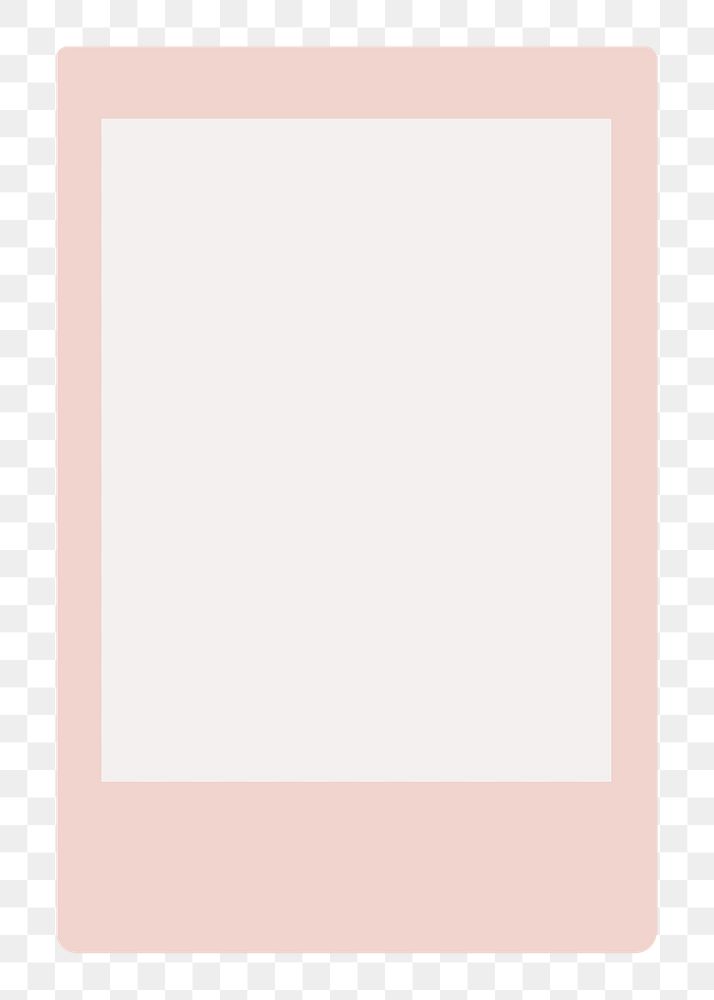Pastel pink instant photo frame png sticker