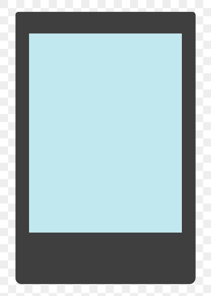 Blank instant photo frame png sticker
