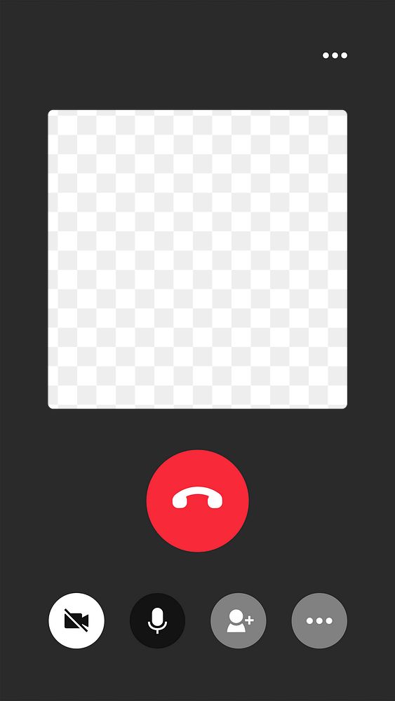 Incoming video call interface png