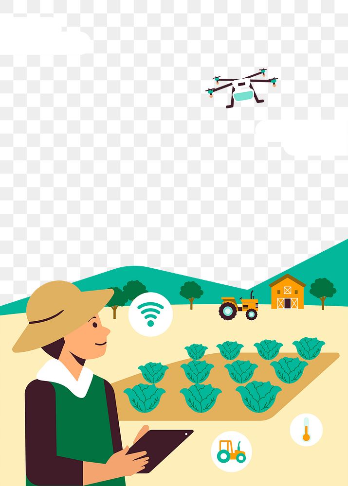 Agricultural drone png smart farming transparent background