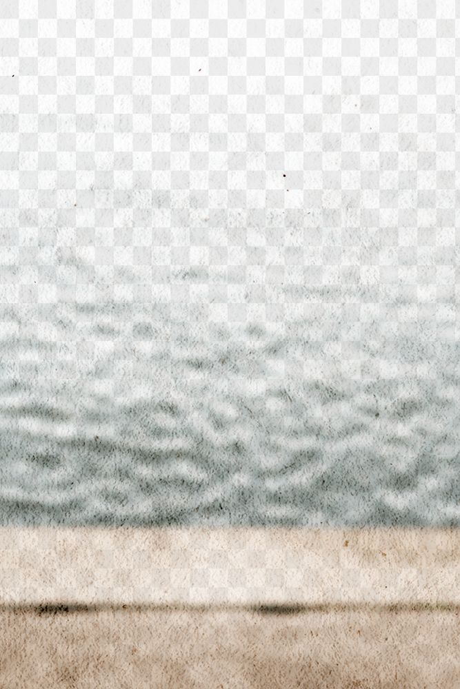 Aesthetic water texture transparent background png with grain effect