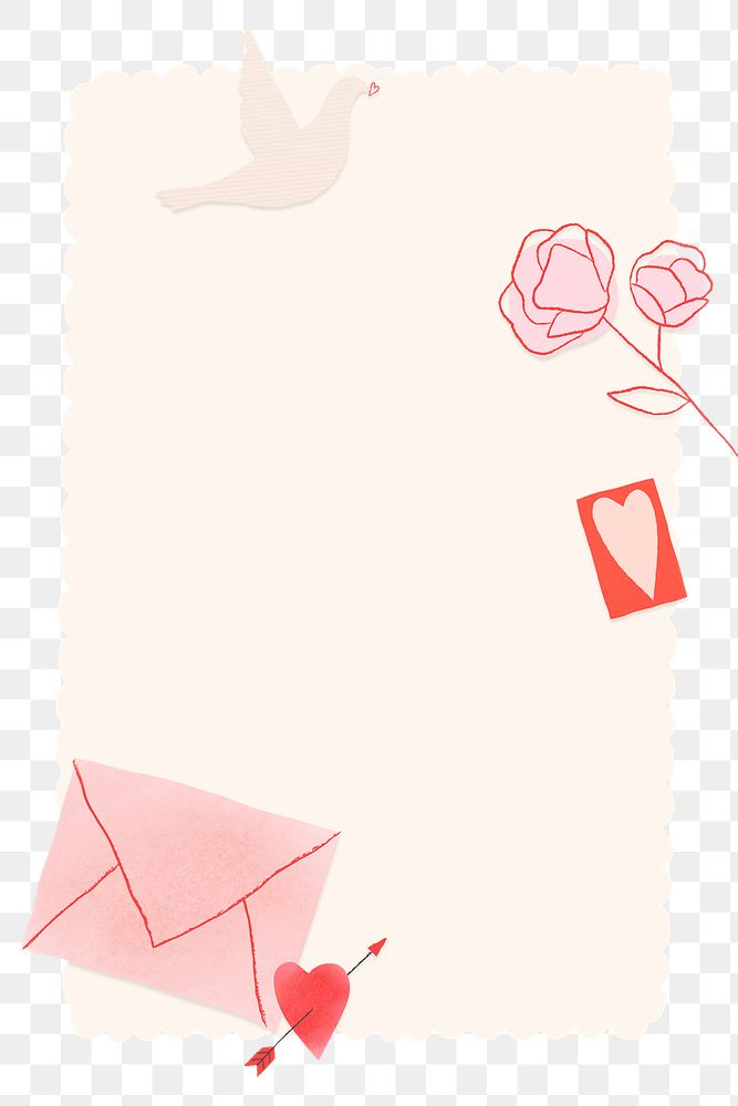 Happy Valentine's day frame png transparent