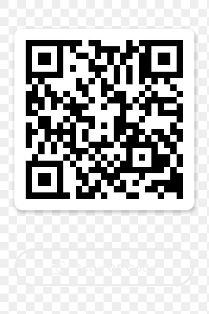 Png my QR code screen digital payment for smartphone