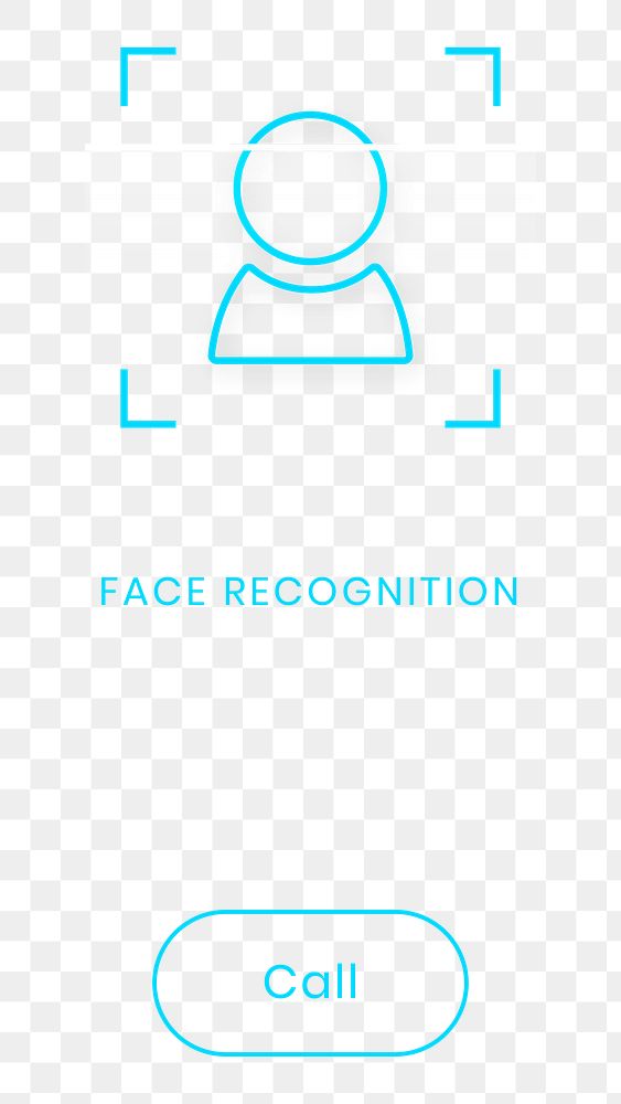 Png facial recognition and identification transparent 