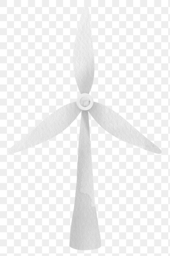 Png wind turbine design element illustration