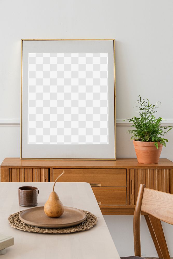 Rectangle gold nice photo frame mockup