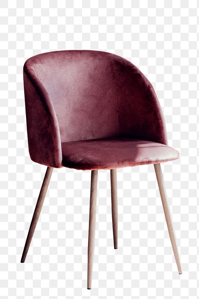Pink empty chair transparent png