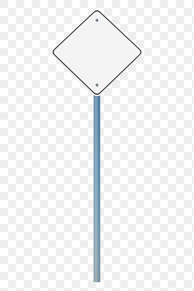 3D street sign png clipart, traffic direction on transparent background