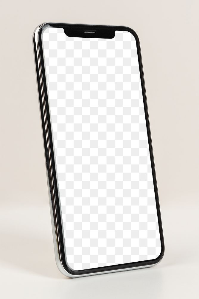 Black smartphone screen mockup background

 