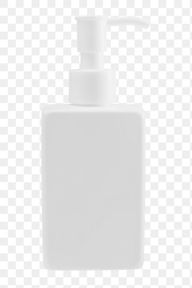 Blank white pump bottle design element