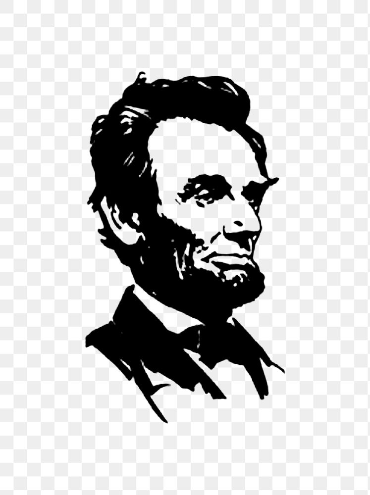 Vintage Abraham Lincoln design element