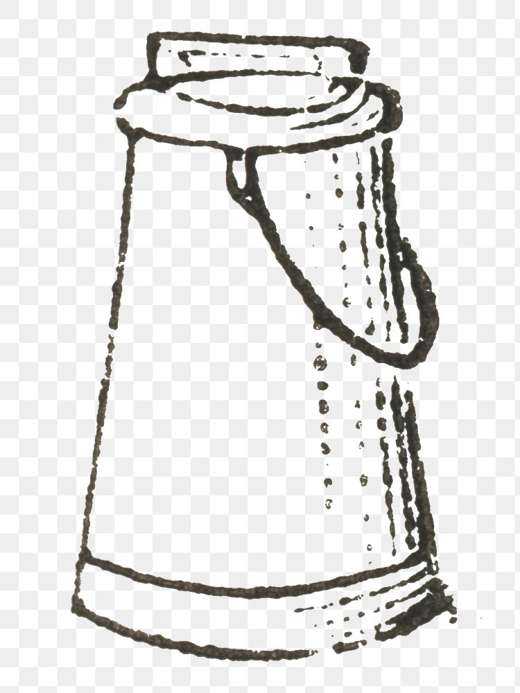PNG old jug hand drawn illustration