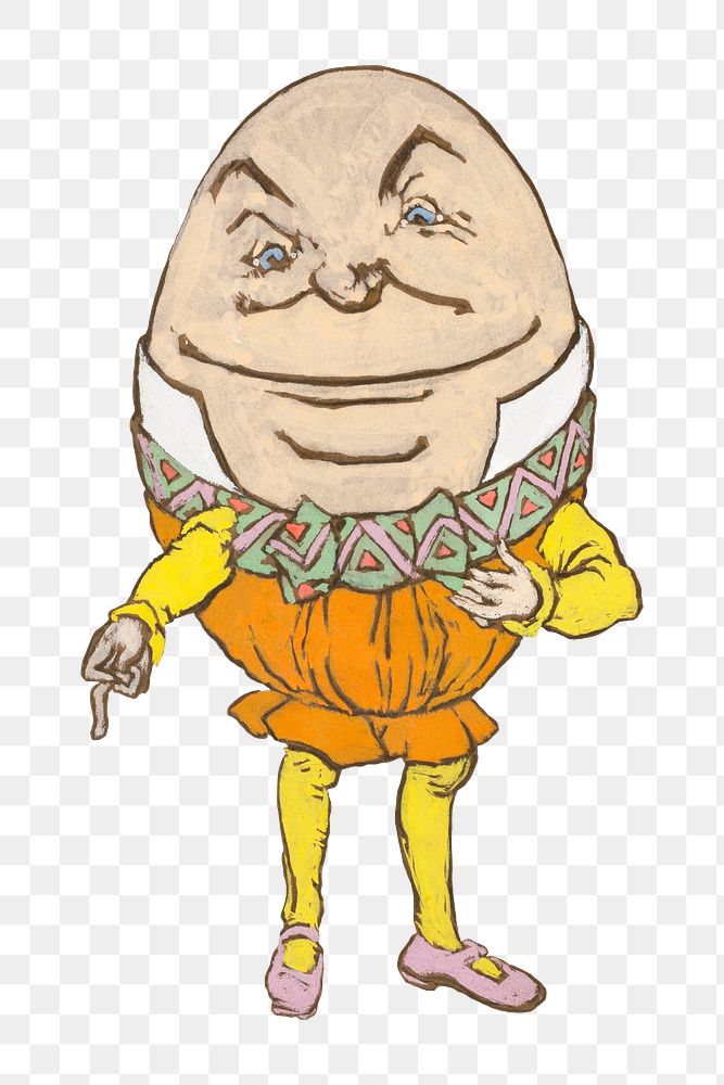 Png Humpty Dumpty illustration from… | Free stock illustration | High Resolution graphic Png Humpty Dumpty illustration from Alice’s Adventures in Wonderland by Lewis Carroll, remixed from artworks by William…