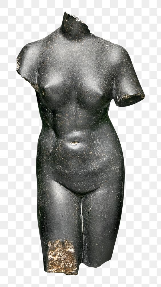 Female nude png bronze torso