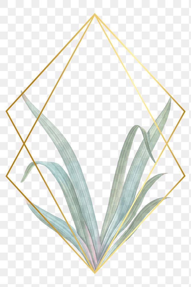 Empty frame with green leaves design element