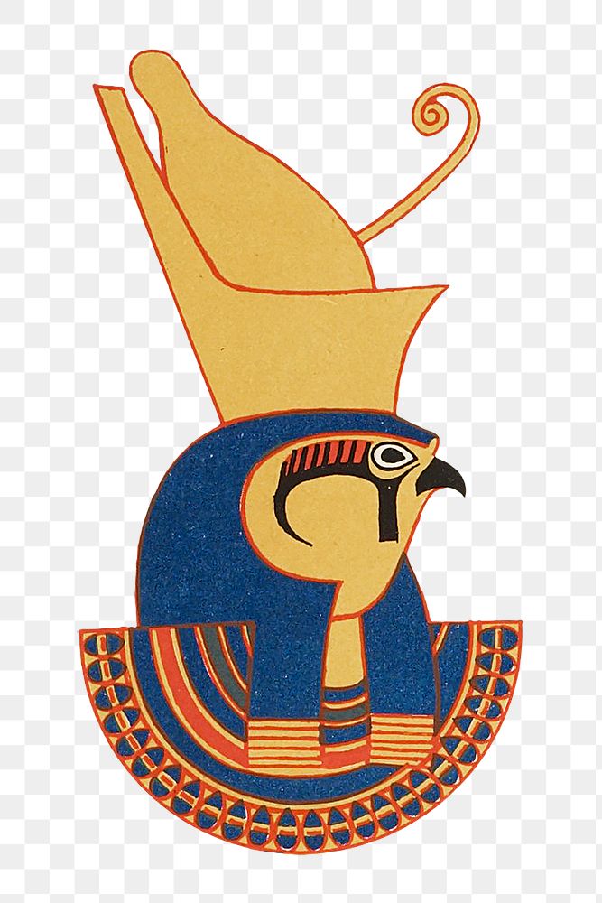 Ancient Horus Egyptian god png sticker