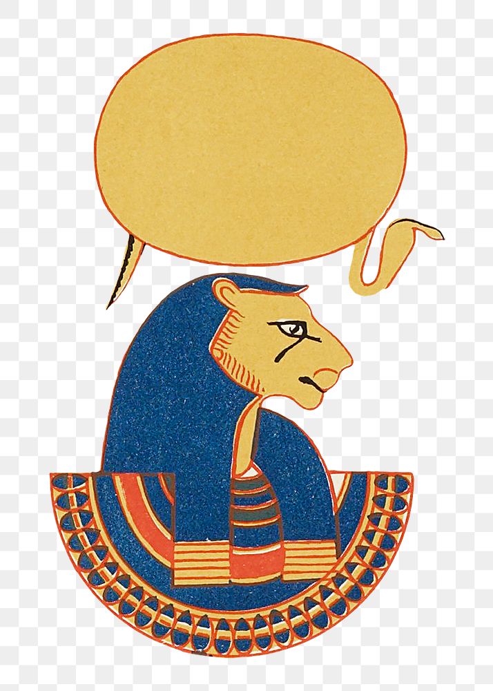 Ancient Tefnut Egyptian goddess png sticker