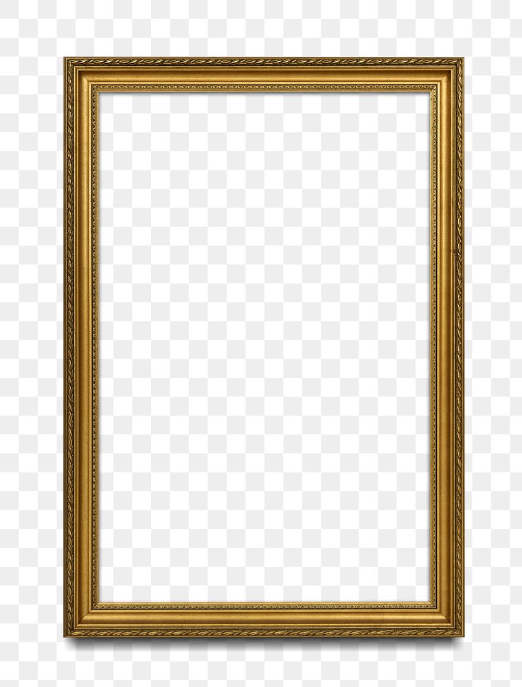Gold picture frame transparent png | Free PNG Mockup - rawpixel