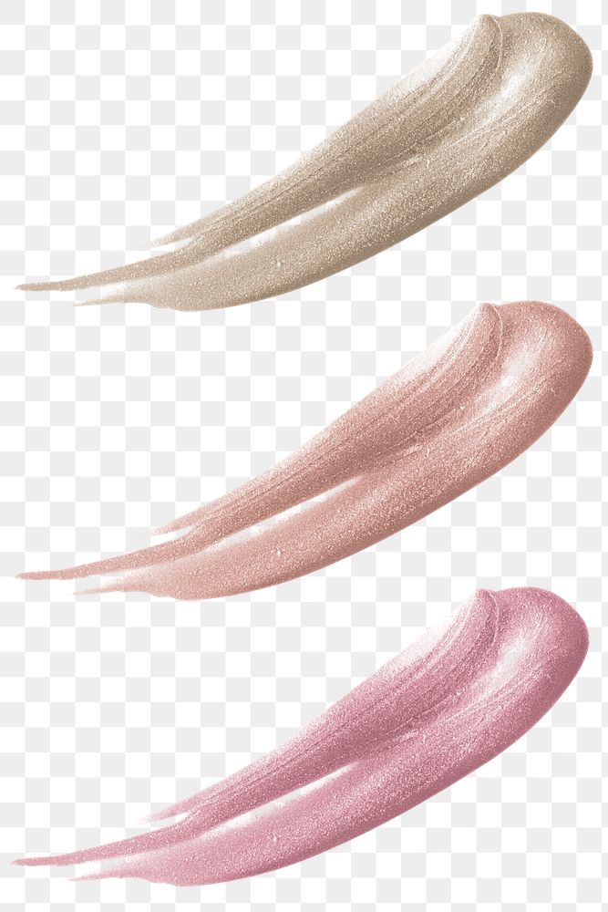 Metallic pink gold brush strokes Free PNG rawpixel
