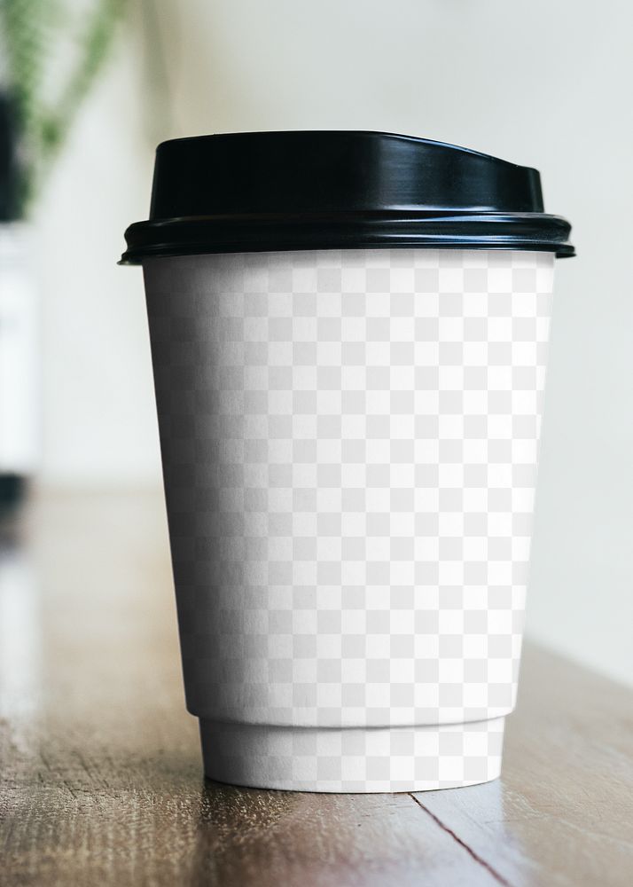 Paper cup PNG mockup coffee to go