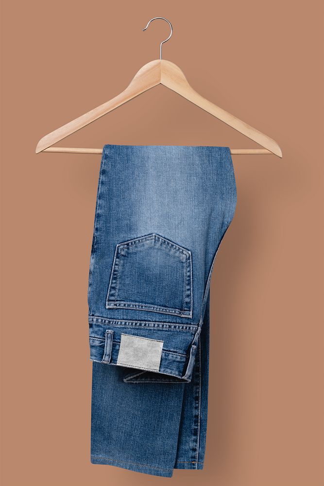 Jeans label png mockup, casual | Premium PNG - rawpixel