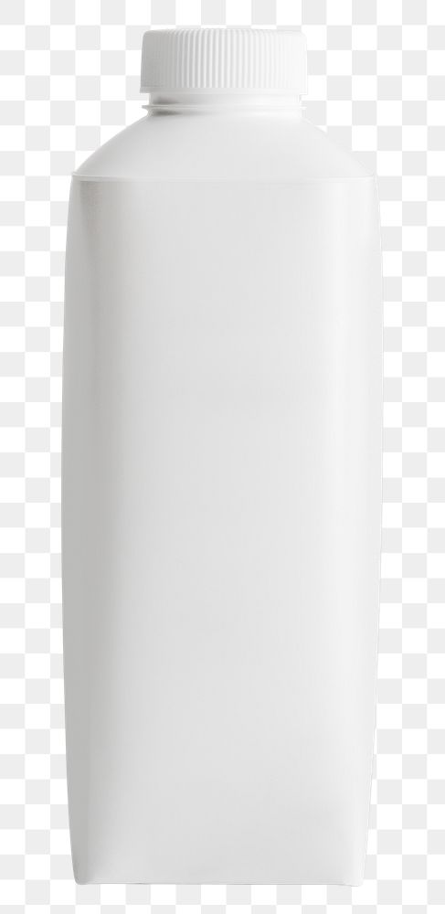 Minimal white milk carton design element 