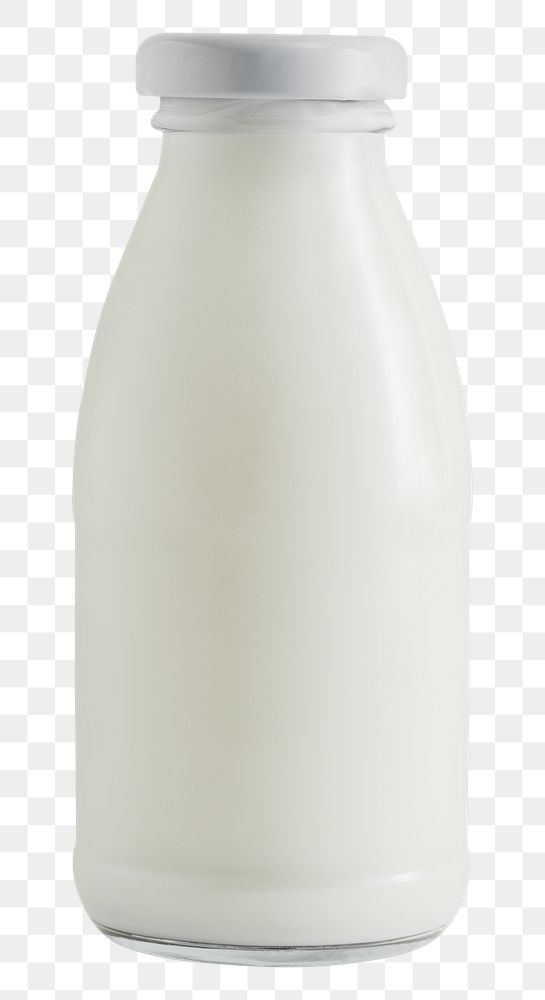 Fresh milk in a glass bottle design element