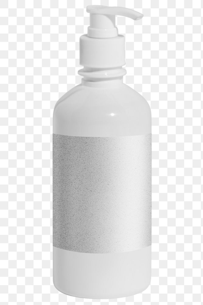 White skincare bottle design element