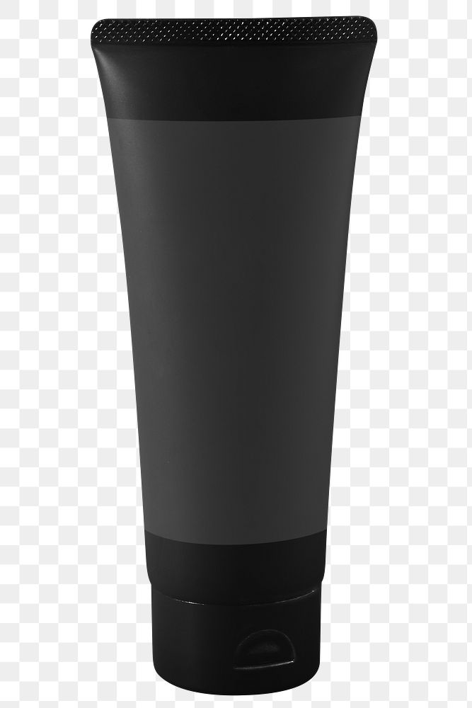 Black skincare tube design element