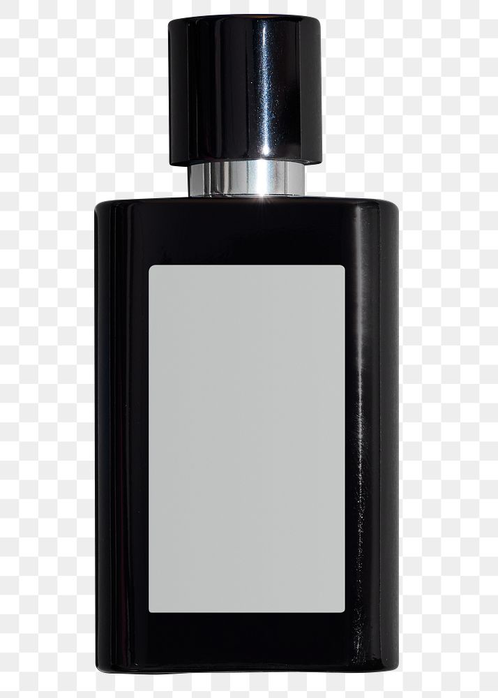 Black perfume glass bottle design element