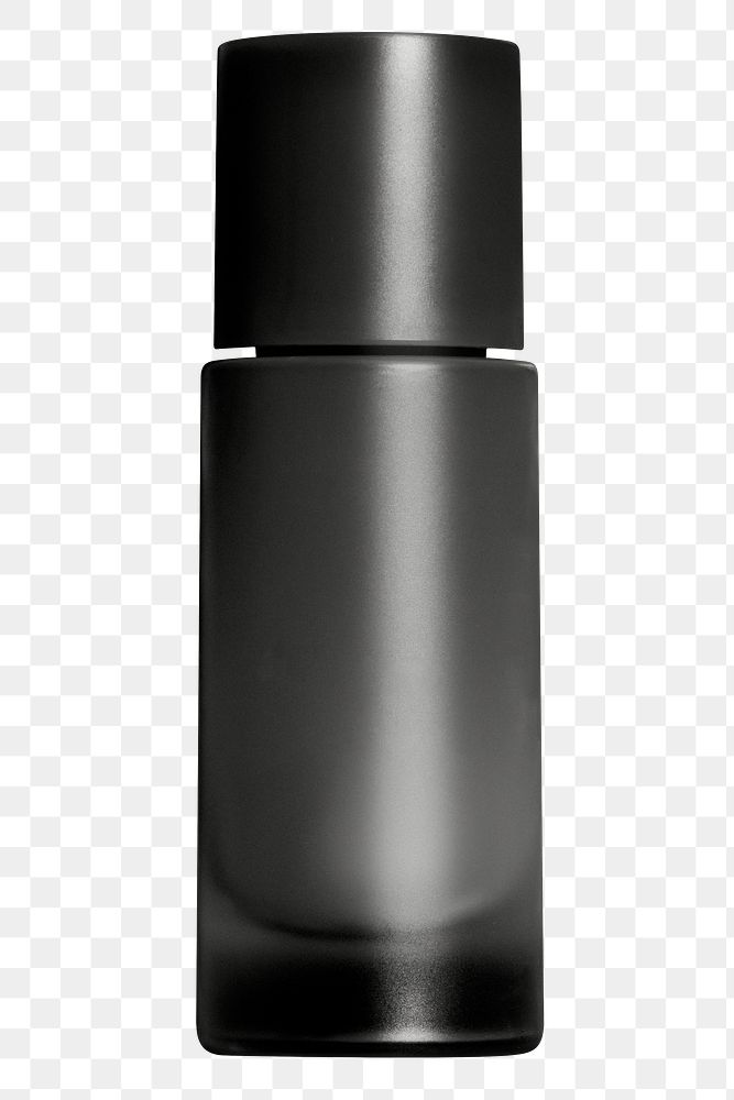 Black beauty care bottle design element