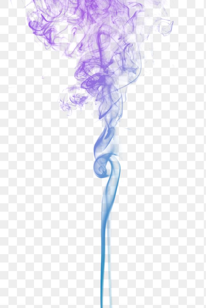 Blue and purple smoke effect design element