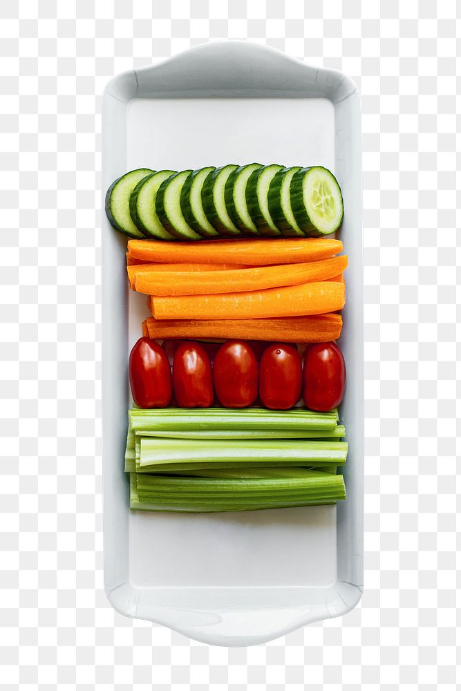 Fresh vegetables on a white plate