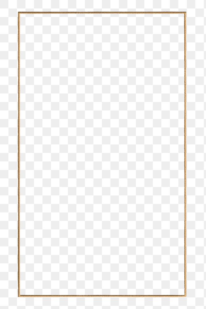 Rectangle gold frame design element