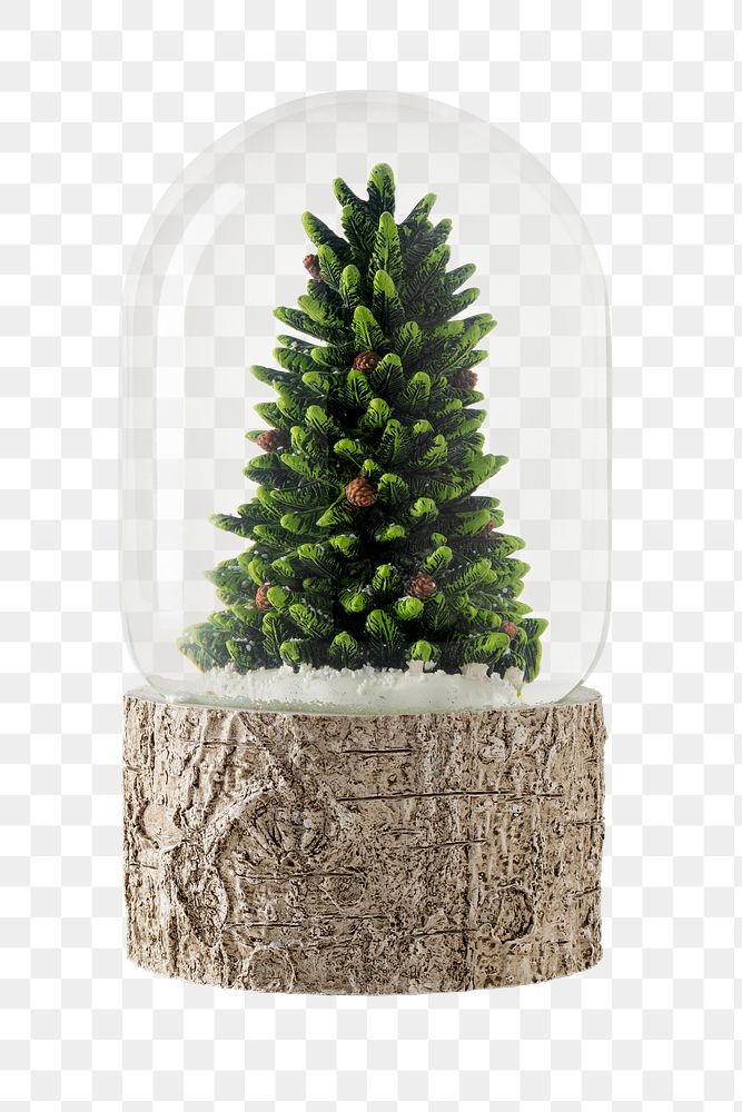 Christmas snow globe design element