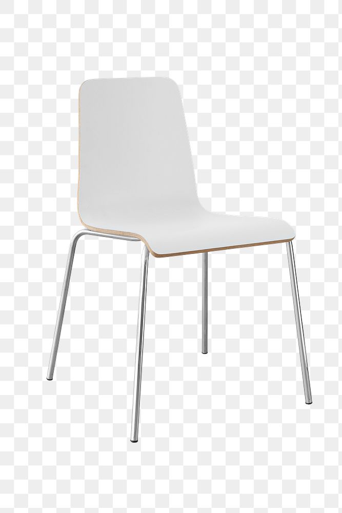Modern white chair design element