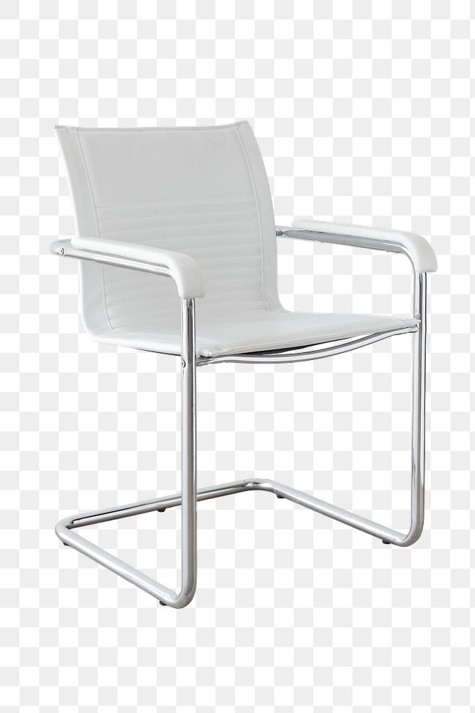 Modern white chair design element