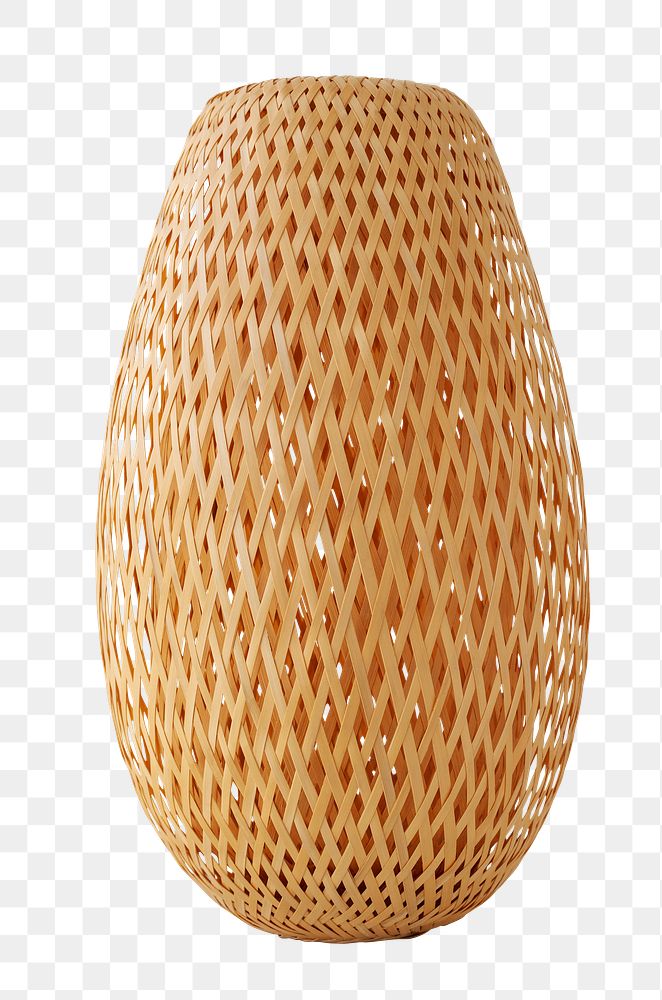 Wicker table lamp design element