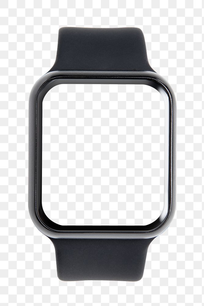 Smart watch screen mockup psd Premium PNG Sticker rawpixel