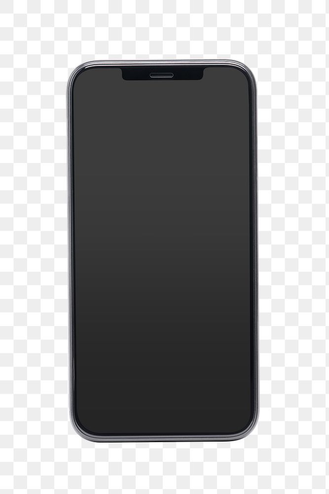 Mobile phone screen mockup png product showcase