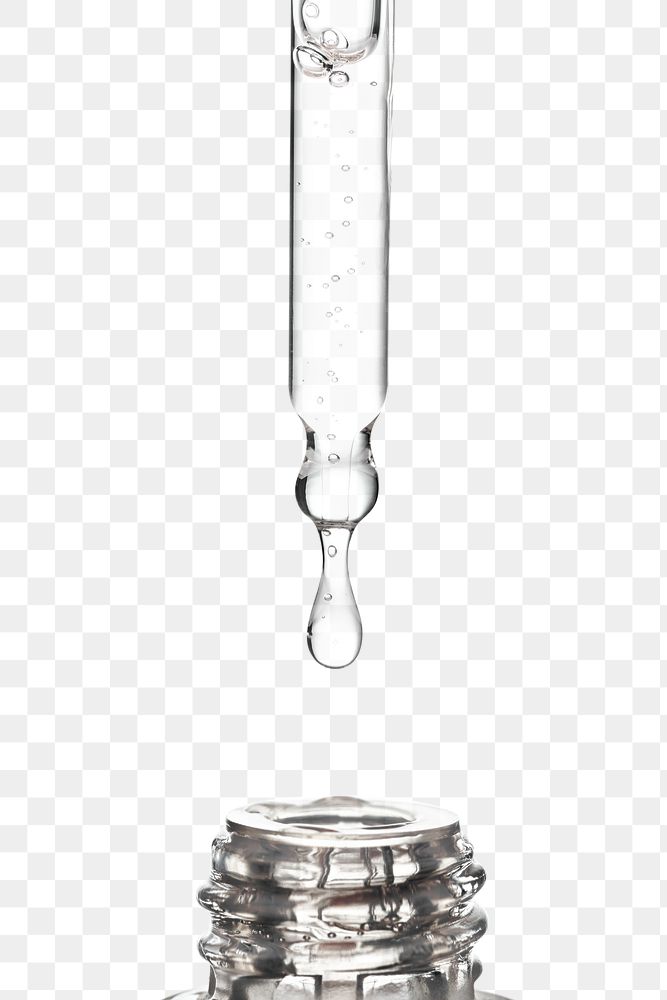 Dropper bottle PNG transparent serum, beauty and skincare